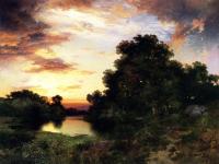 Moran, Thomas - Sunset on Long Island